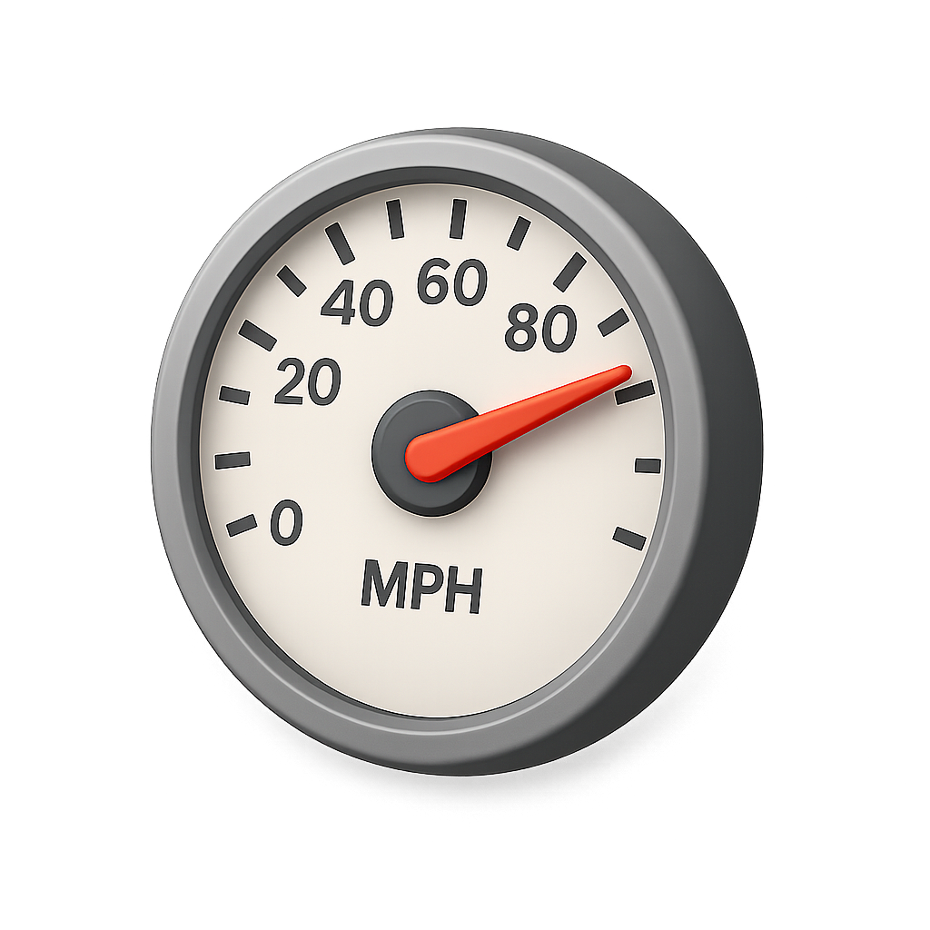 ícono 3D para el apartado de velocidad y rendimiento de Rinbel Agency